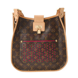 Louis Vuitton Perforated Musette Fuchsia Pink Canvas Shoulder Bag